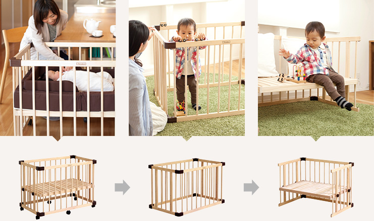 ファルスカ ベッドサイドベッド03 farska 添い寝ベビーベッド ファル