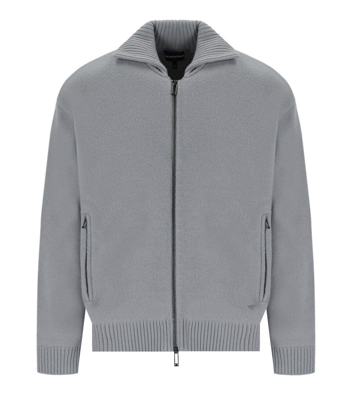 EMPORIO ARMANI GREY ZIPPED CARDIGAN – FerrarisBoutique