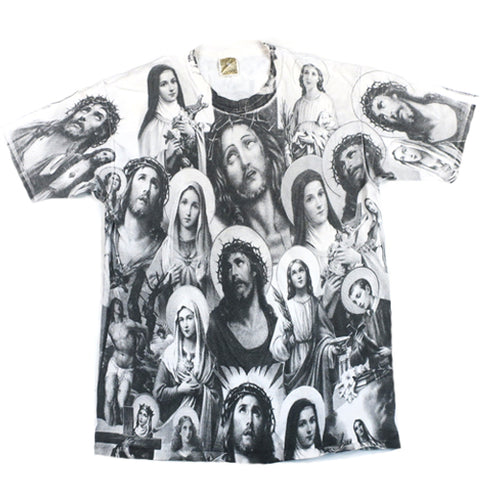 Vintage Archaic Smile T-Shirt Jesus All Over Print T-shirt – For