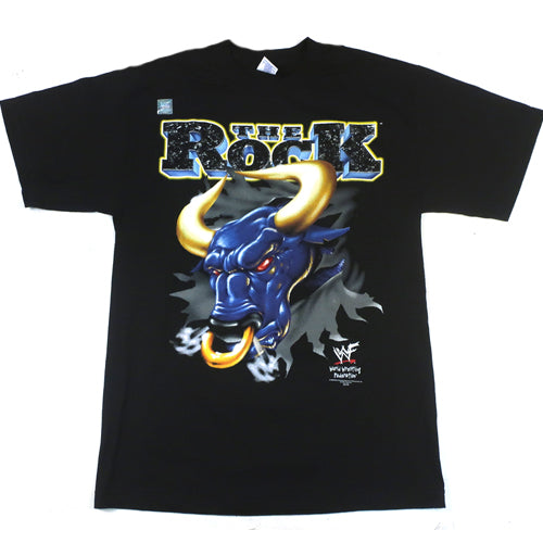 Vintage The Rock T-shirt WWF WWE Wrestling 2002 Dwayne Johnson