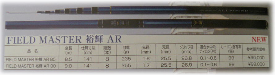 鮎竿 サンテック 商品紹介 カタログ