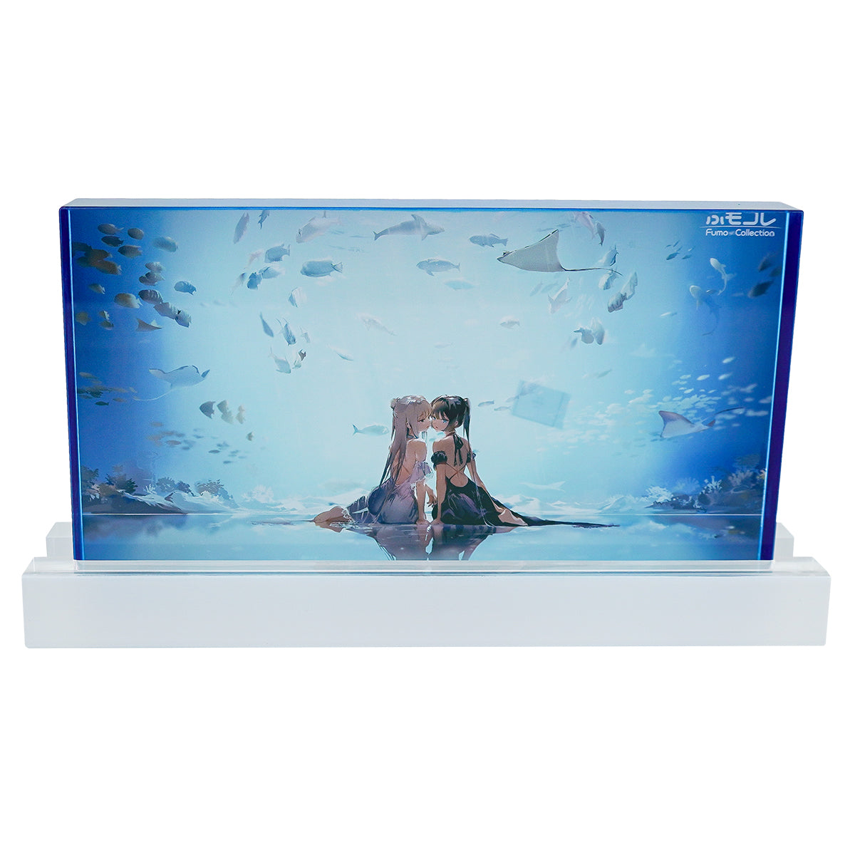 ふもコレ×Anmi LEDスタンド付アクリルブロック − 水族館ラブ −｜ふも
