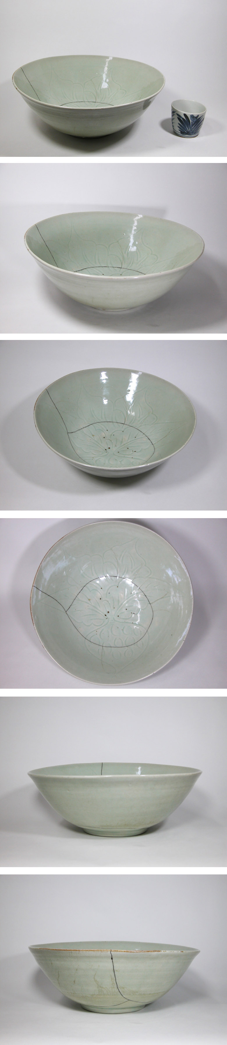 渡邊美術店 - 初期伊万里 青磁蕪文大鉢 | 古美術品専門サイト fufufufu.com