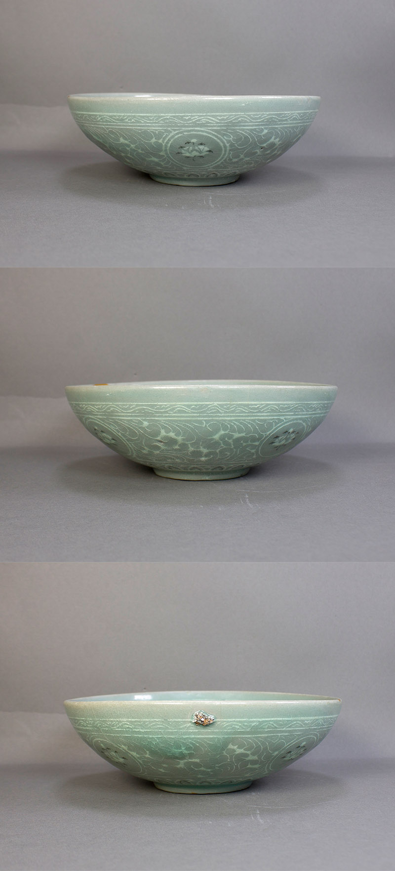 古美術 吉戸 - 高麗青磁雲鶴象嵌鉢 | 古美術品専門サイト fufufufu.com