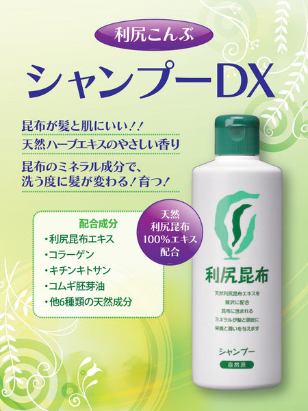 無添加 シャンプー デラックス Rishiri Shampoo DX 300ml 利尻こんぶ
