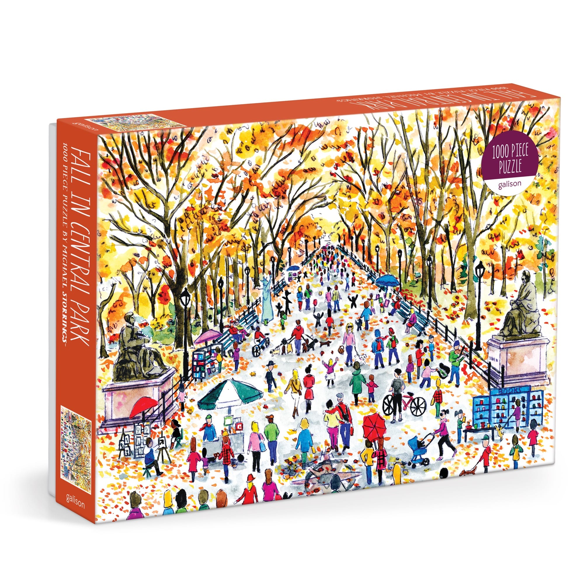 Michael Storrings Fall in Central Park 1000 Piece Puzzle – Galison