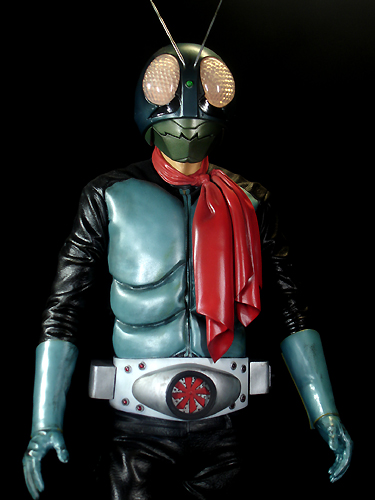海洋堂】 メガソフビ 仮面ライダー旧1号 改修＆ウエザリングVer.2 完成品