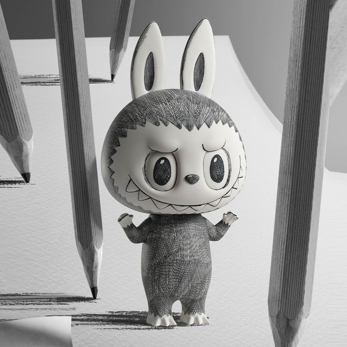 POP MART MEGA LABUBU 400% Sketch – GK Figure