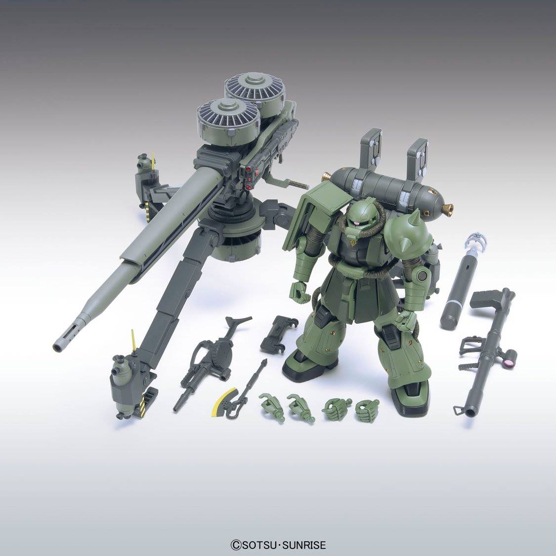 HGGT 1/144 MS-06 ZAKU II + BIG GUN SET [Gundam Thunderbolt Ver