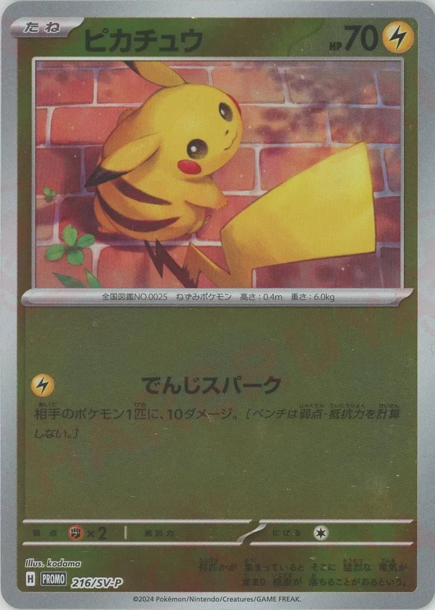 ピカチュウ(PROMO){雷}〈216/SV-P〉[SV-P] – 晴れる屋2