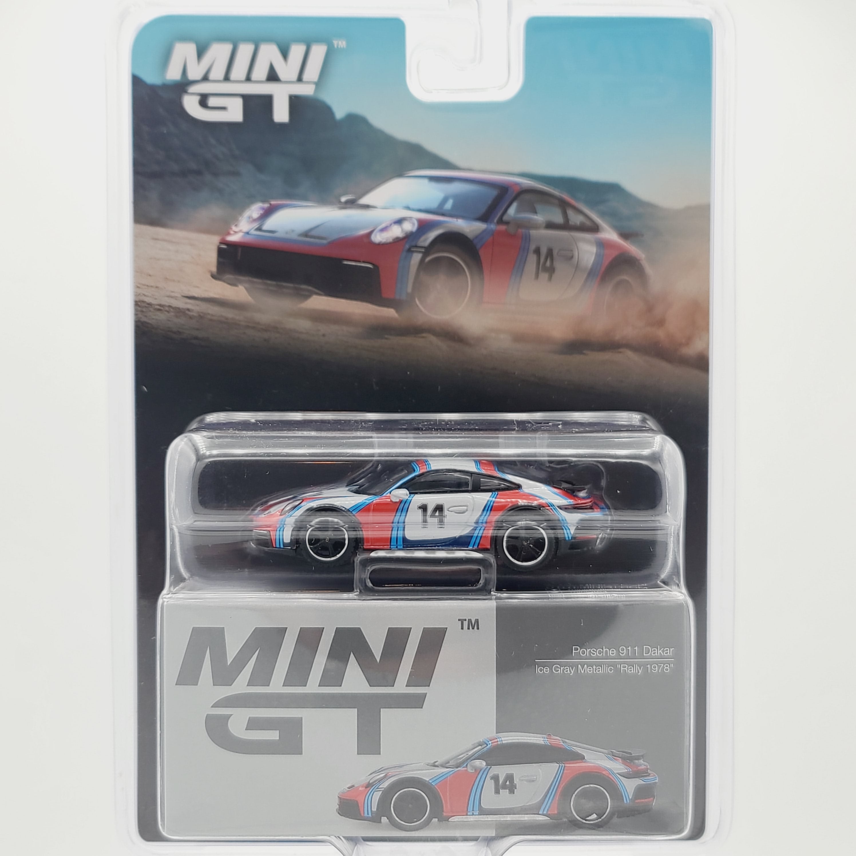 Mini GT Porsche 911 Dakar - 1:64, Ice Grey 