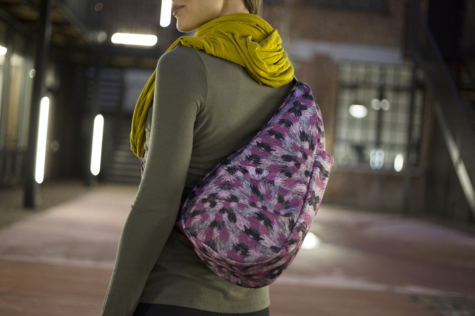 ヘルシーバックバッグ プリント Sサイズ ウォーターカラー - 軽量