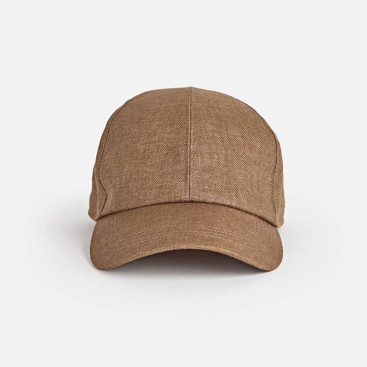 Light Brown Hopsack Linen Baseball Cap | Bates Hatters of London