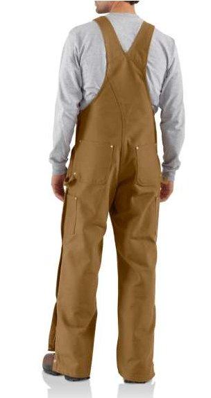Men's Carhartt Unlined Zip-To-Thigh Bib #R37BRN | High Country