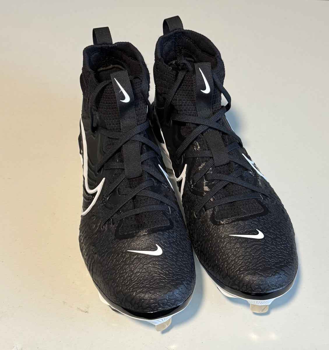 NEW Nike Alpha Huarache NXT Mens Size 7.5 Black White Baseball