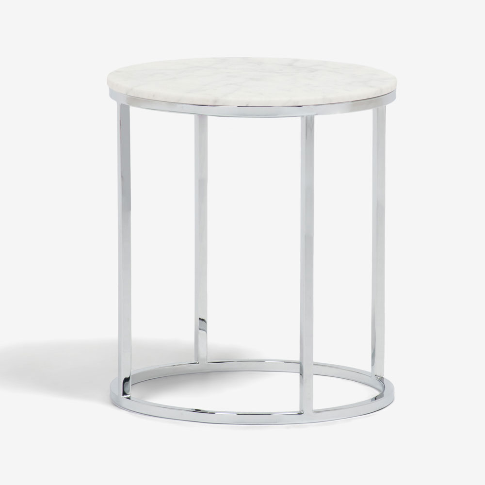 サイドテーブル「7112」天然石 ホワイトカラーラ | 【公式】大塚家具