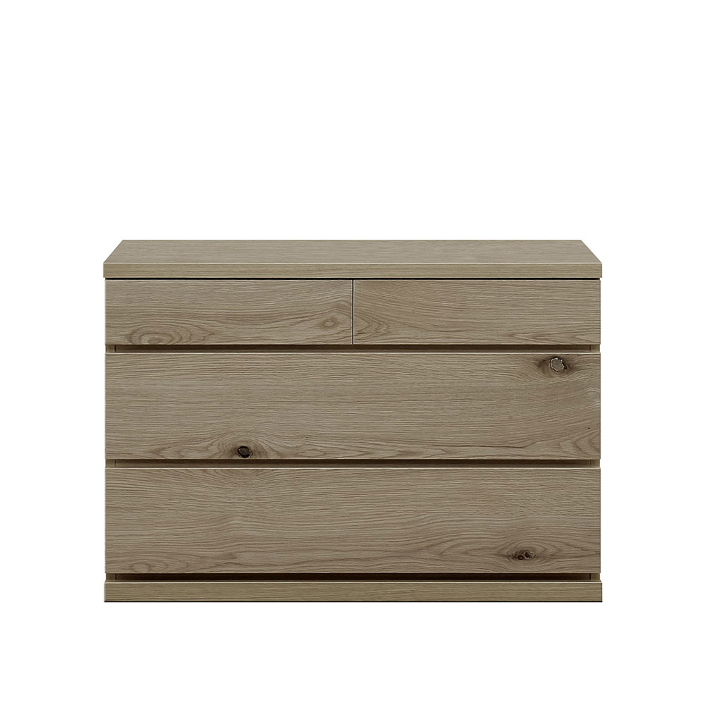 チェスト「アビィ2」幅104.2cm 引出し3段（104-3）ホワイトオーク材