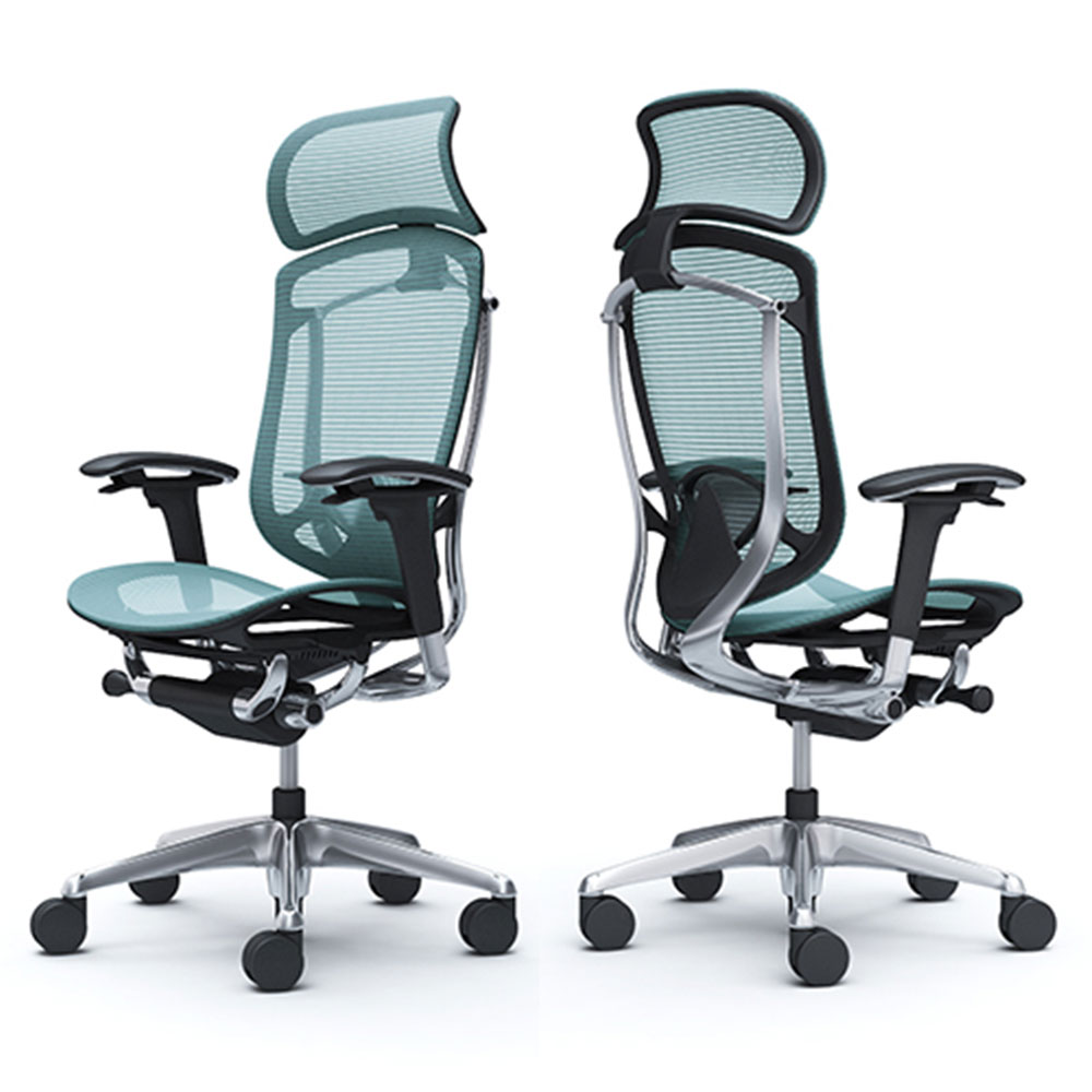 コンテッサセコンダ」座面/メッシュ フレーム/ポリッシュ ボディー