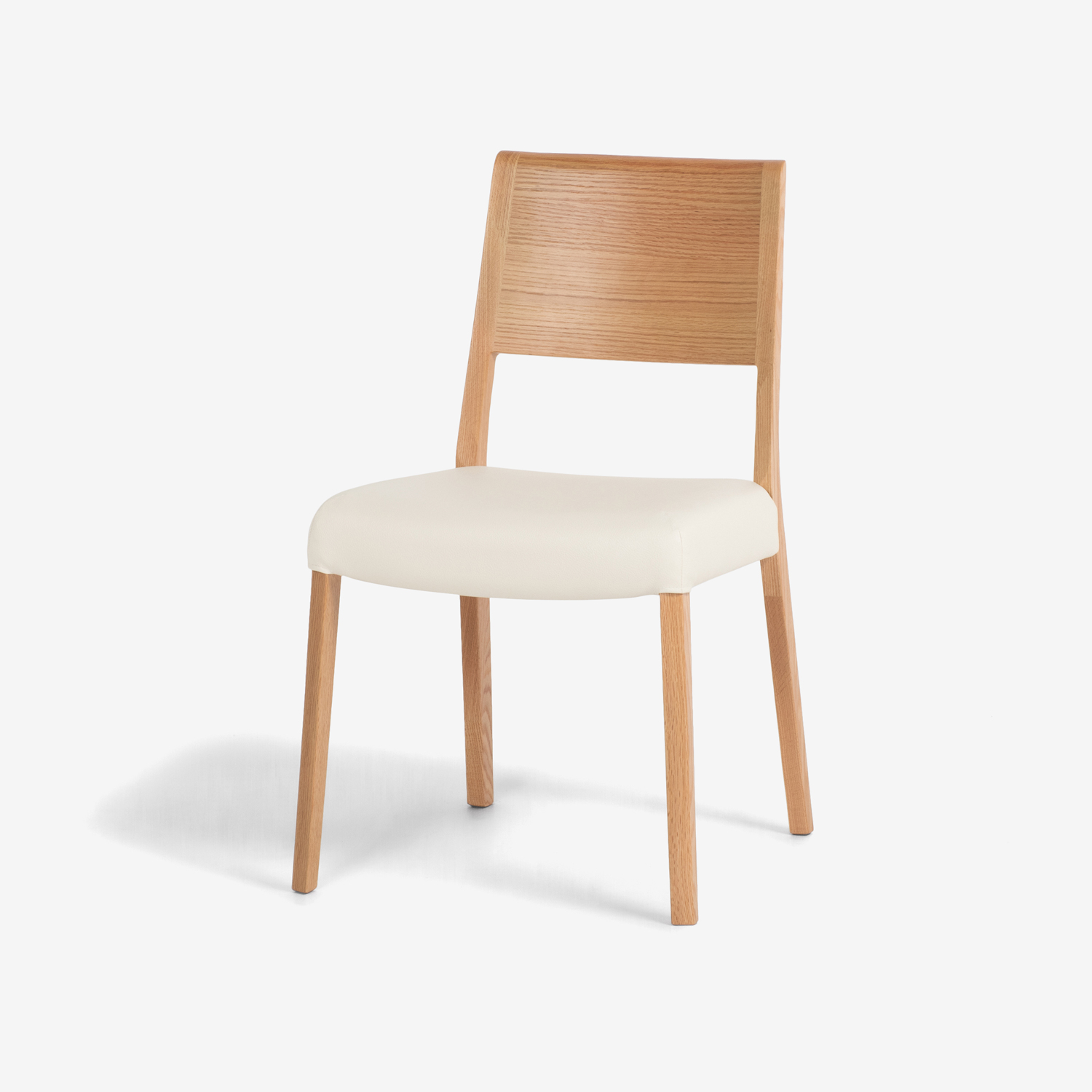 ダイニングチェア「シネマ Bタイプ」レッドオーク材 ホワイトオーク色