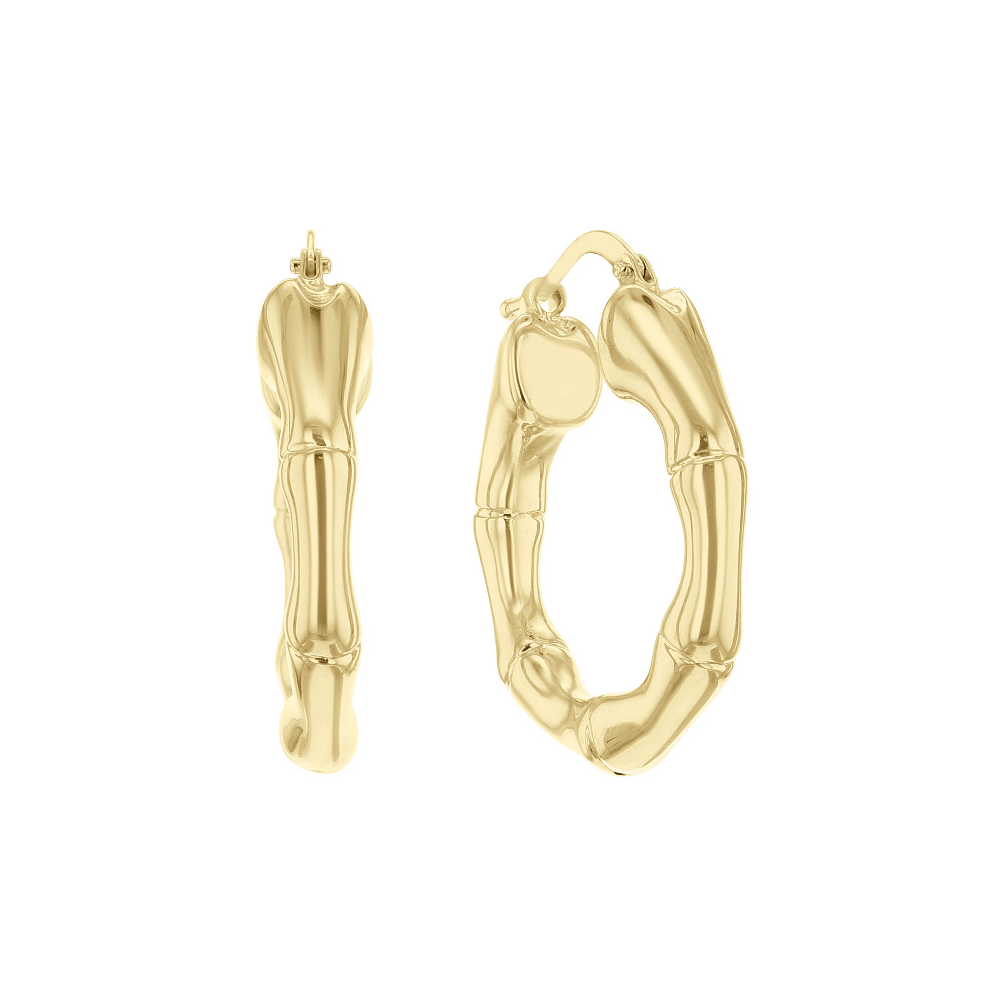 Bamboo Huggie Hoop Earrings – Steven Singer Jewelers