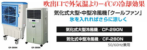 日動工業 気化式大型冷風機 クールファン CF-290N ☆「暮らし館