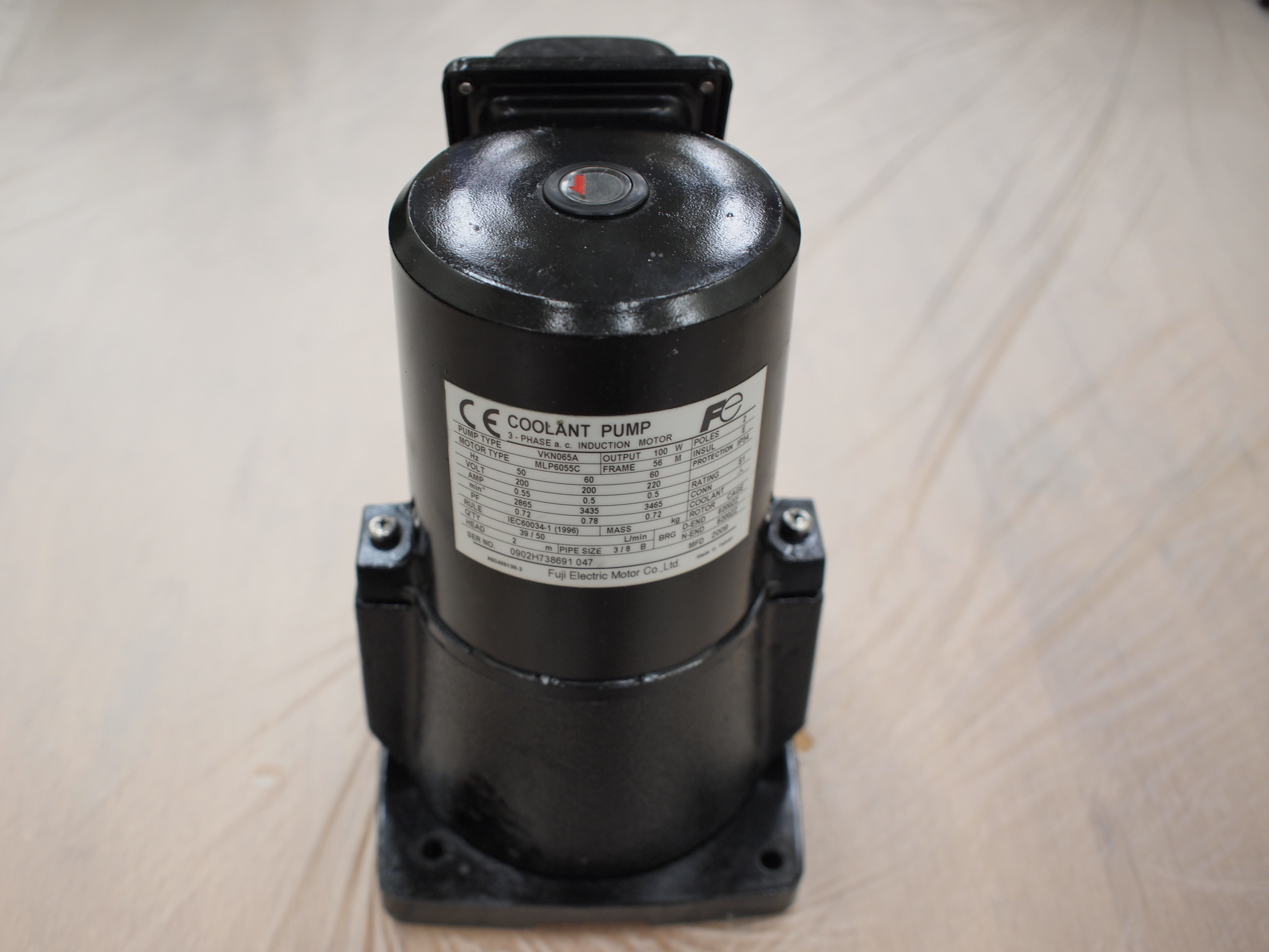 富士 クーラントポンプ VKN065A 100W 2POLE | 石森電機製作所