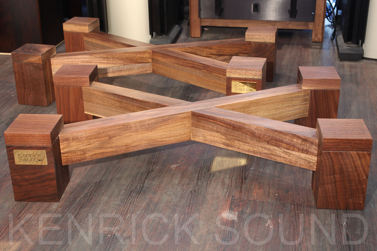 JBL 4345専用ウォールナット総無垢材スタンド新品ペア - ケンリック