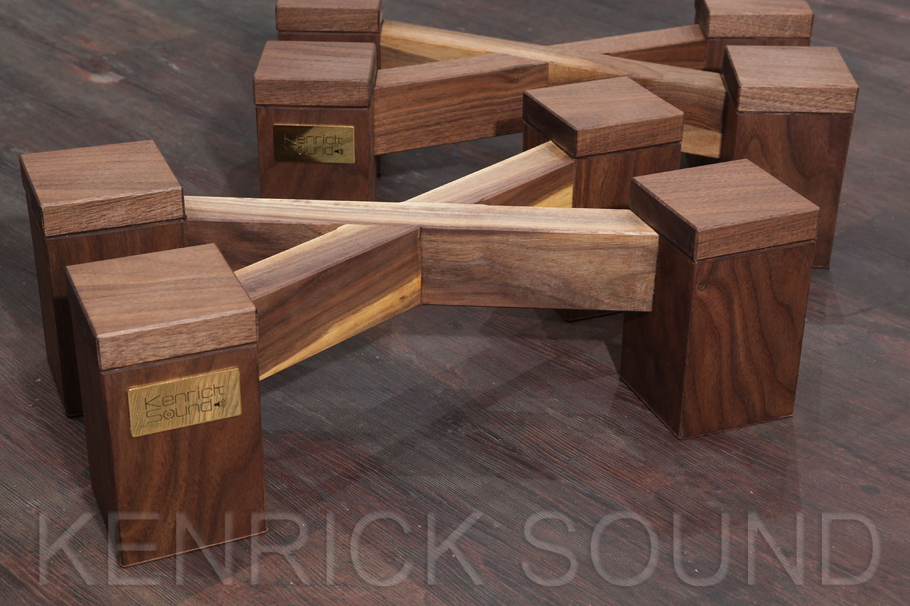 JBL 4315専用ウォールナット総無垢材スタンド新品ペア（2台一組