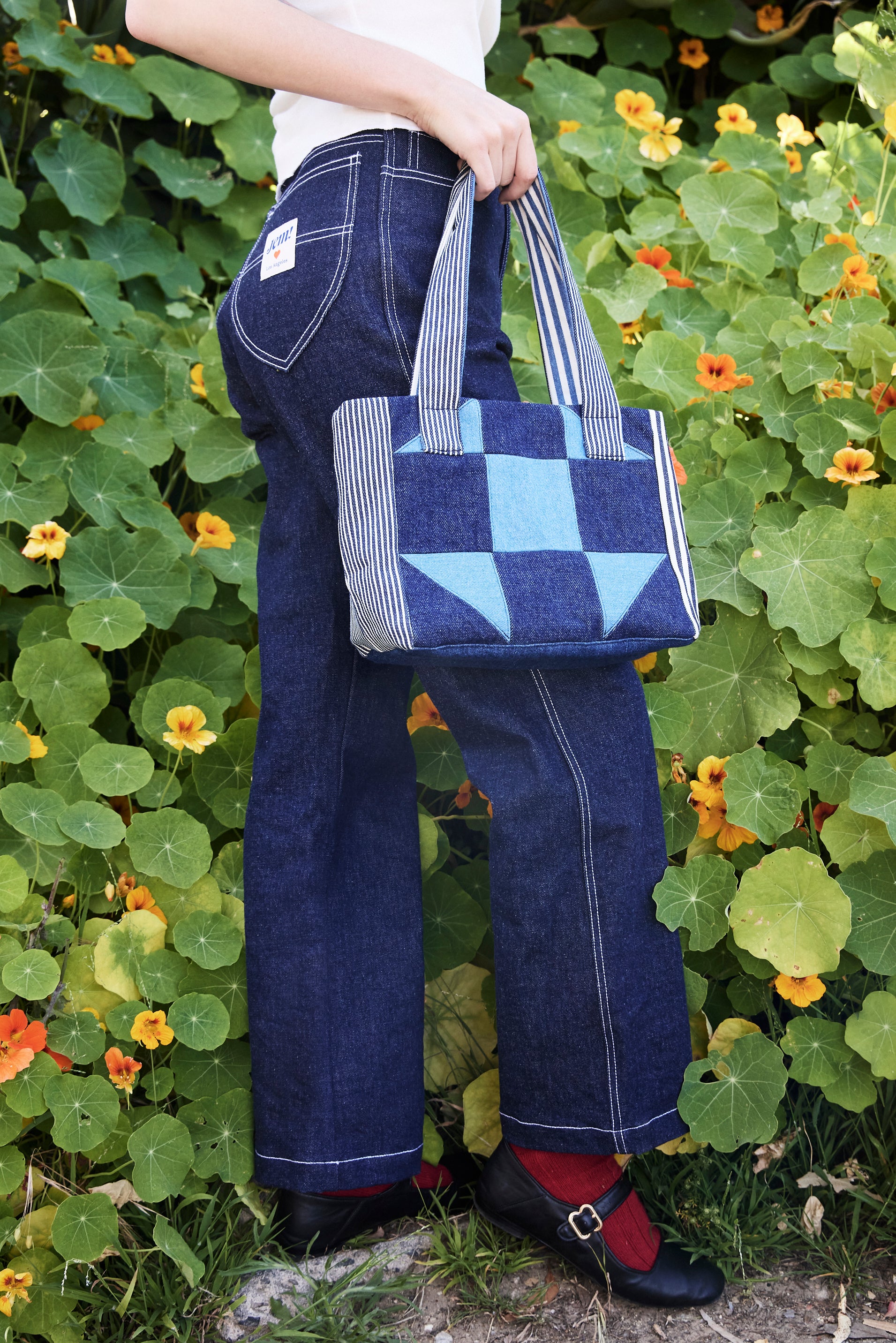 Patchwork Denim Pam Bag – Jemma Clare Swatek