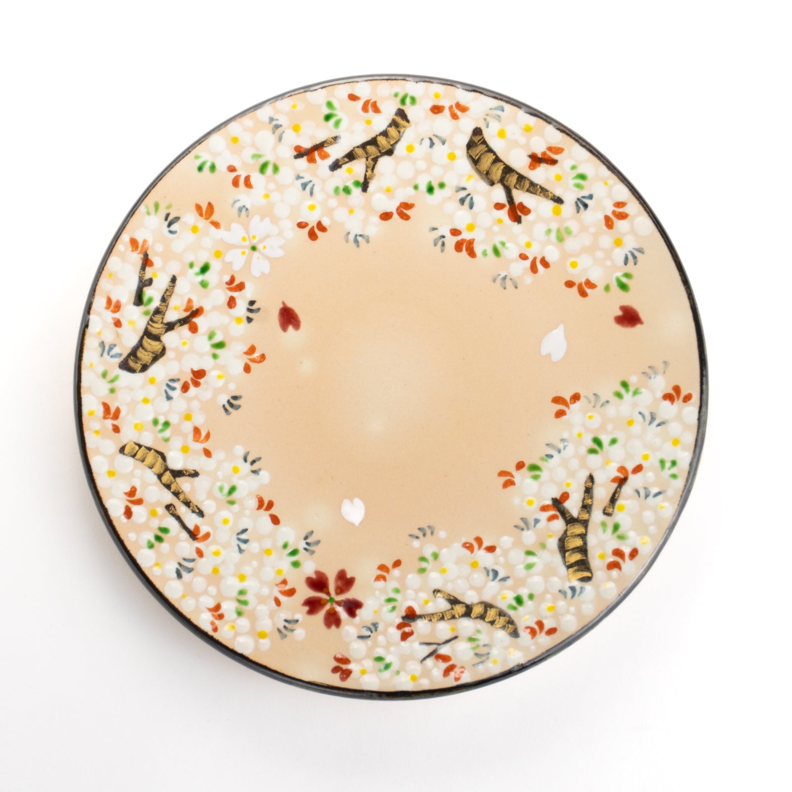 京都 清水焼】中皿 乾山桜 花光山窯｜コトポッター