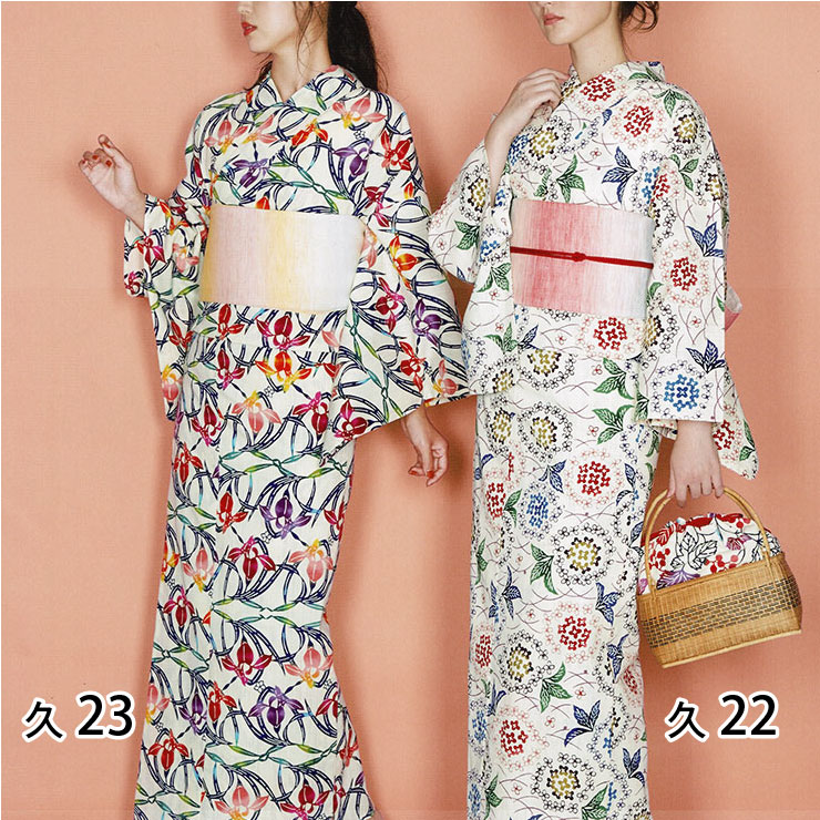 源氏物語】女性浴衣 紅型調 本染 日本製 - きもの館【久五郎】