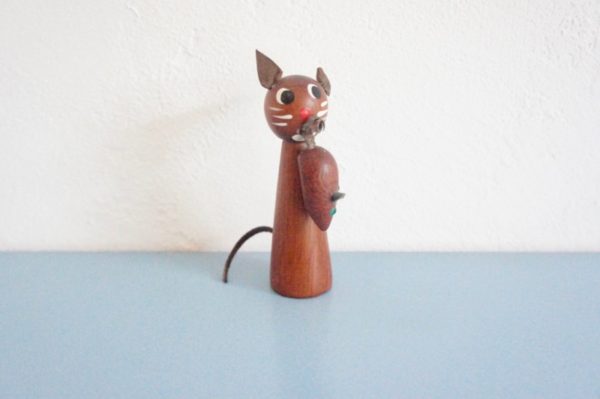 デンマークの猫や天使の置物/北欧雑貨 東欧雑貨 ヴィンテージ食器