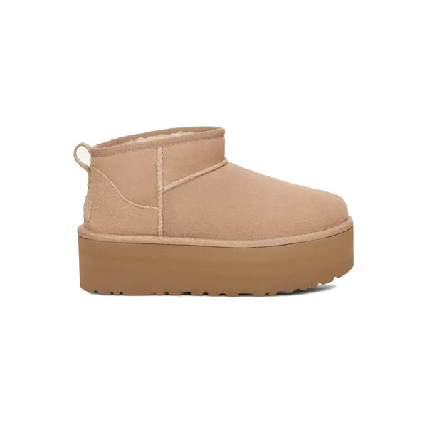 UGG CLASSIC ULTRA MINI PLATFORM SAND - WOMENS - Lamey Wellehan Shoes