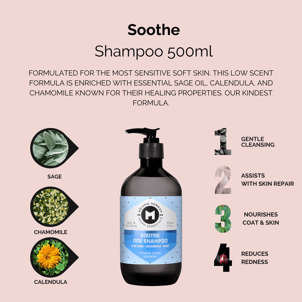 Melanie Newman Salon Essentials | Soothe Dog Shampoo – Melanie