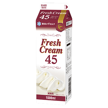 フレッシュクリーム45 | 商品のご案内 | 雪印メグミルク