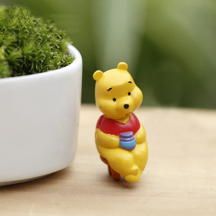 Miniature Winnie The Pooh On A Chair – Micro Landscape Design