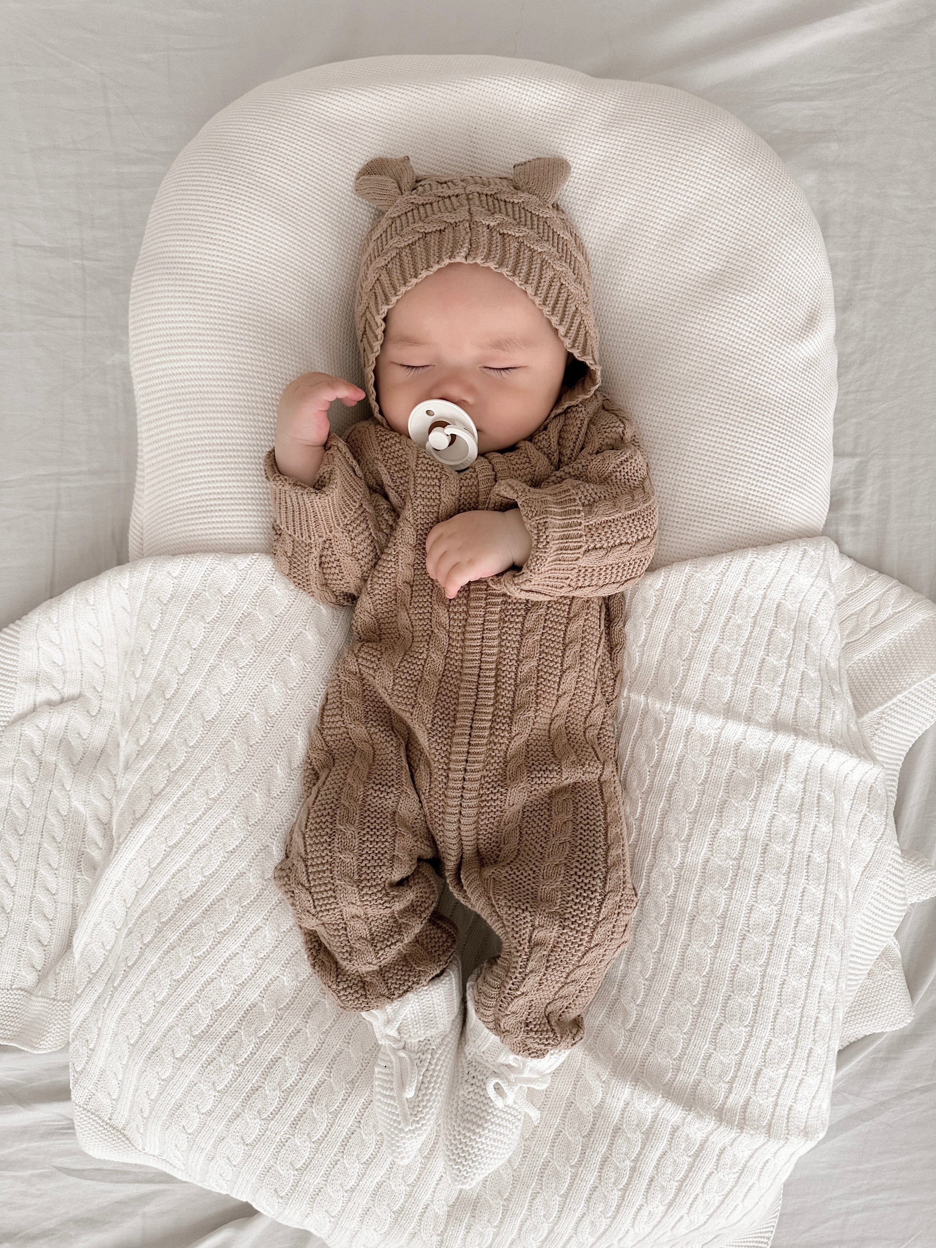 Luna + Luca Baby Bear Jumpsuit | Acorn - Milk & Baby – Milk & Baby