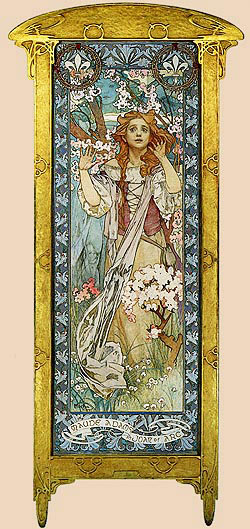 ミュシャを楽しむために：ジャンヌ・ダルクに扮するモードアダムス