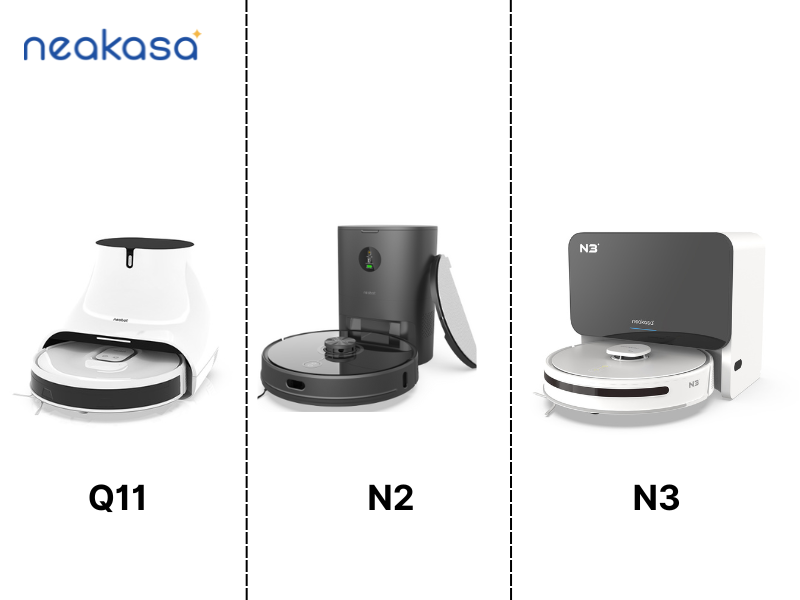 NoMo N3とNoMo N2とNoMo Q11ロボット掃除機の違いは｜neakasa（旧