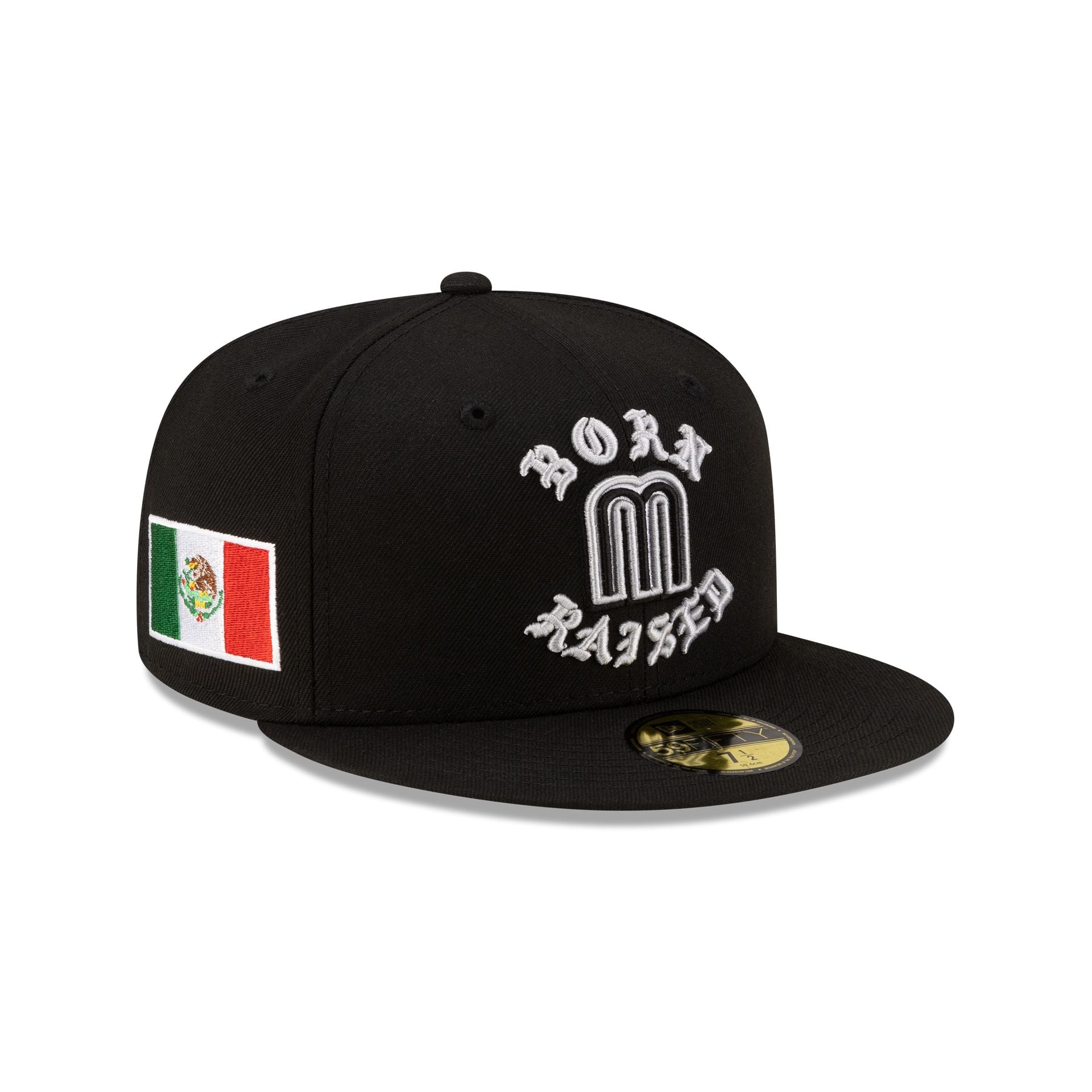 Born x Raised x Mexico Black 59FIFTY Fitted Hat – New Era Cap