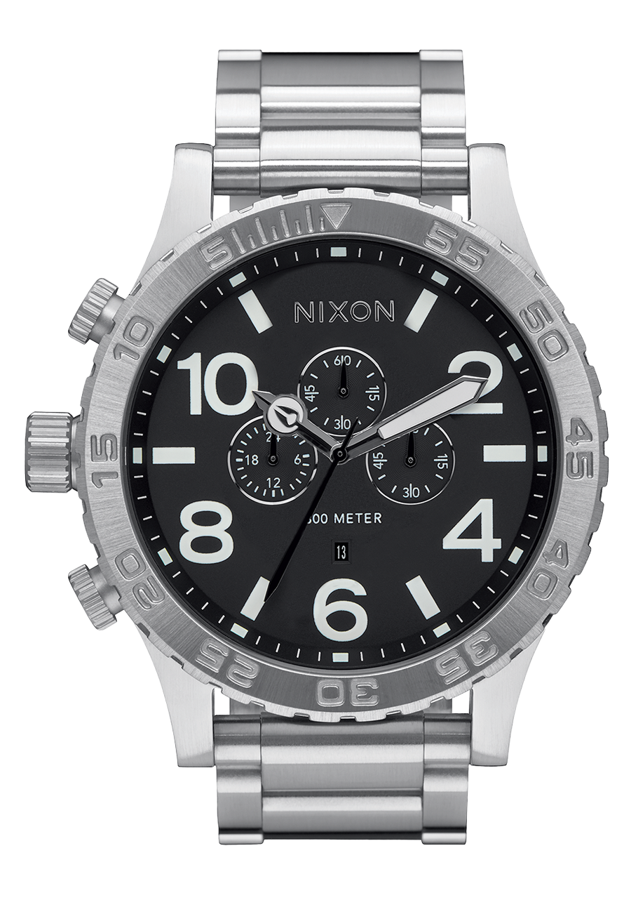 51-30 Chrono Watch | Black | Men's Stainless Steel – Nixon US
