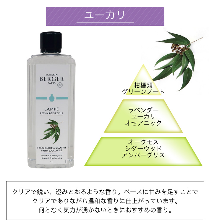ランプベルジェ アロマオイル【ユーカリ】1000ml【A1291】 1000ml