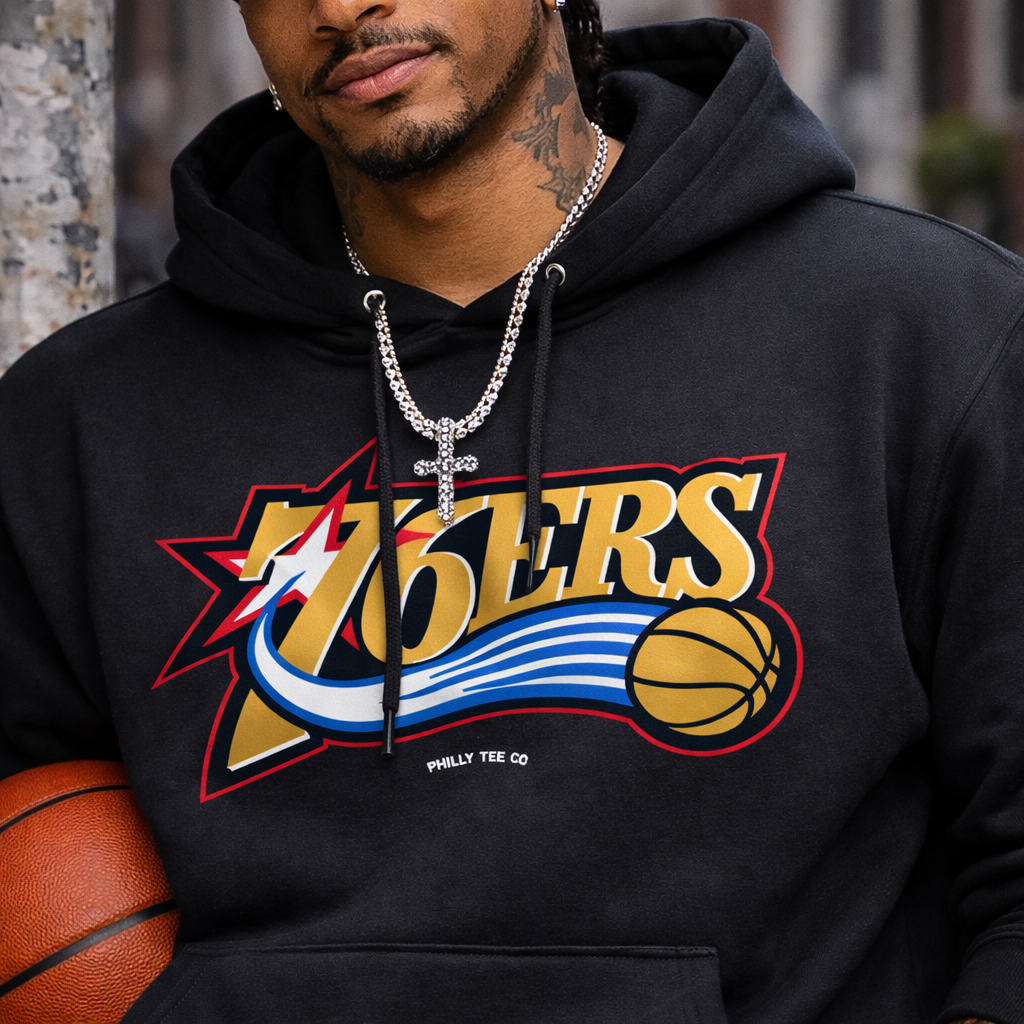 Philadelphia 76ers Sixers Basketball Vintage Hoodie – The Philly