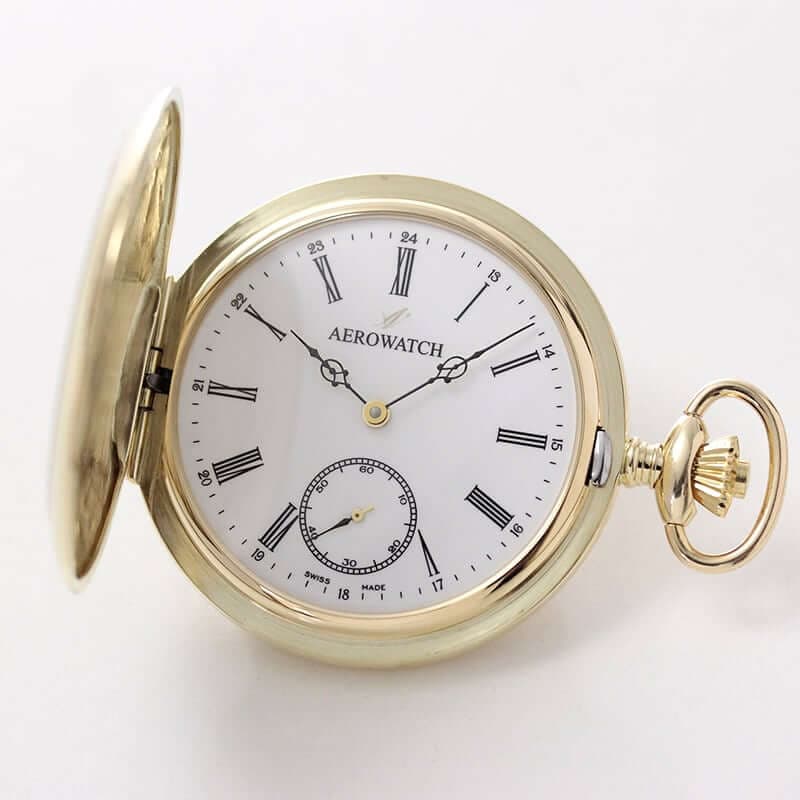 アエロ（AERO） 18K 金無垢 手巻き式 55770 J802 懐中時計 – 懐中時計