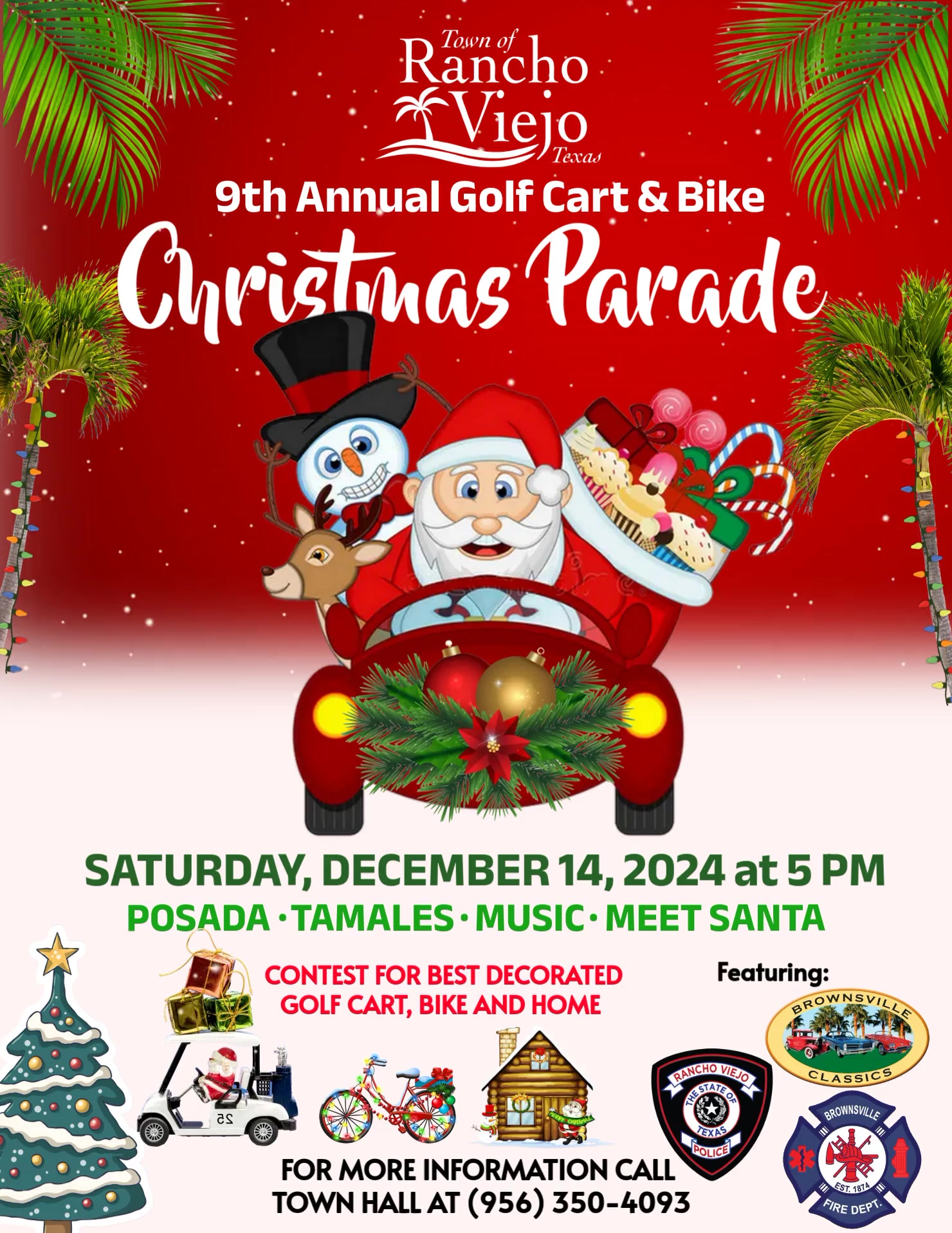 9th Annual Golf Cart & Bike Christmas Parade - Town of Rancho Viejo