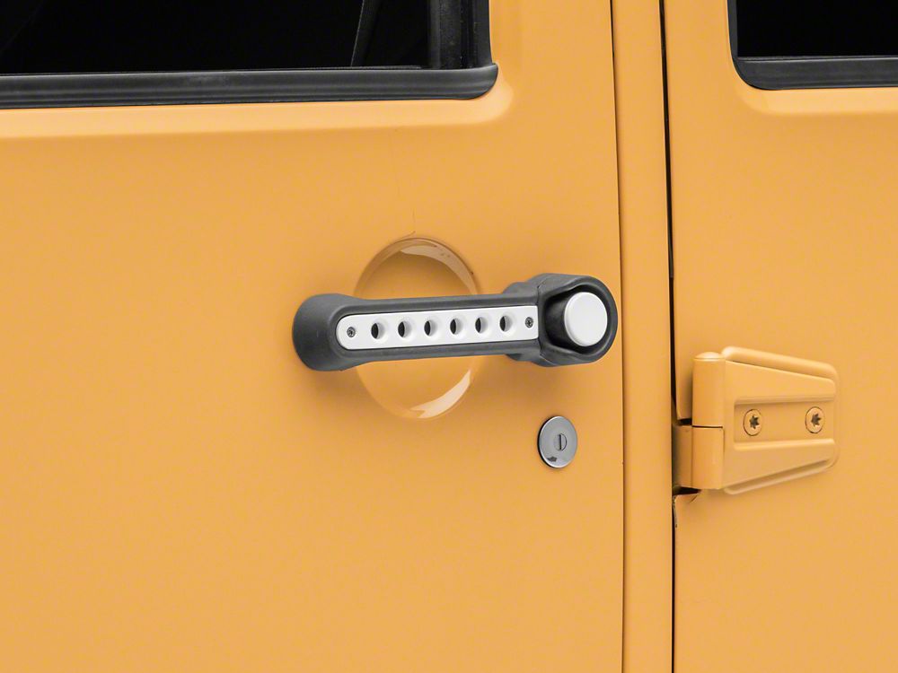 RedRock Billet Aluminum Door Handle Inserts; White (07-18 Jeep