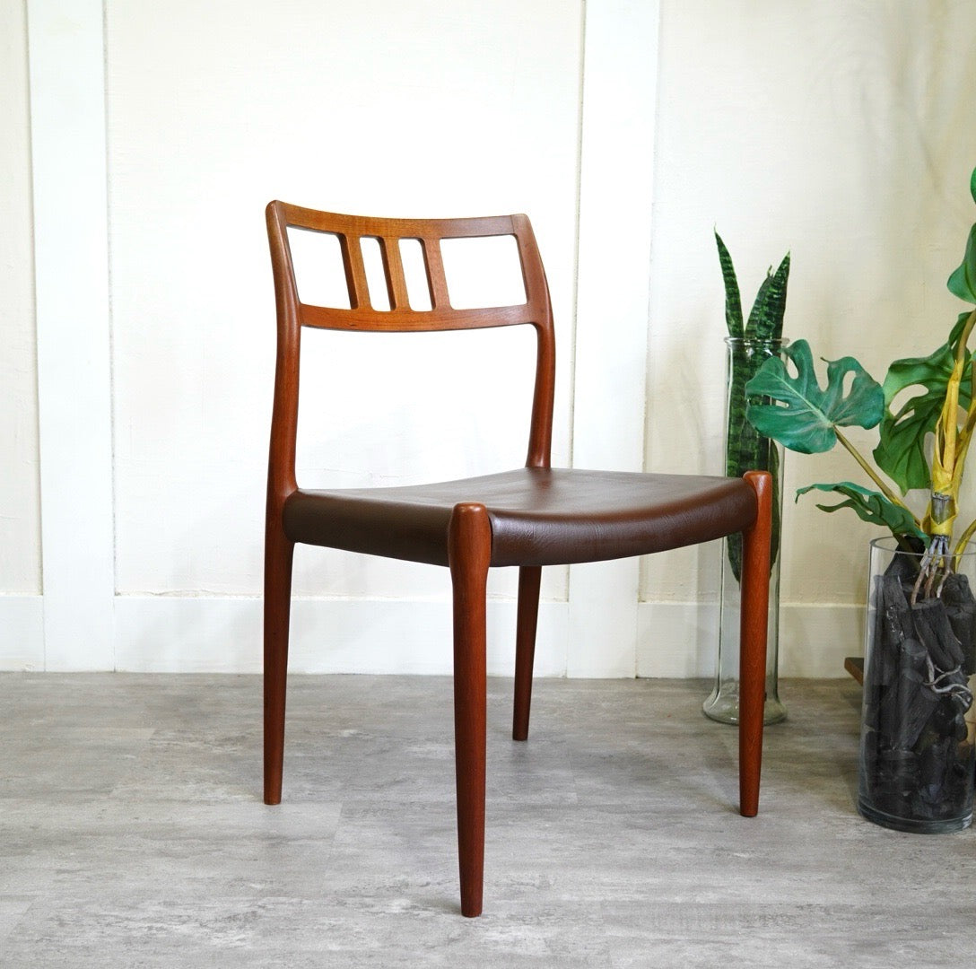 J.L. Møller No.75 ダイニングチェア チーク ファブリック B pa1⁄38