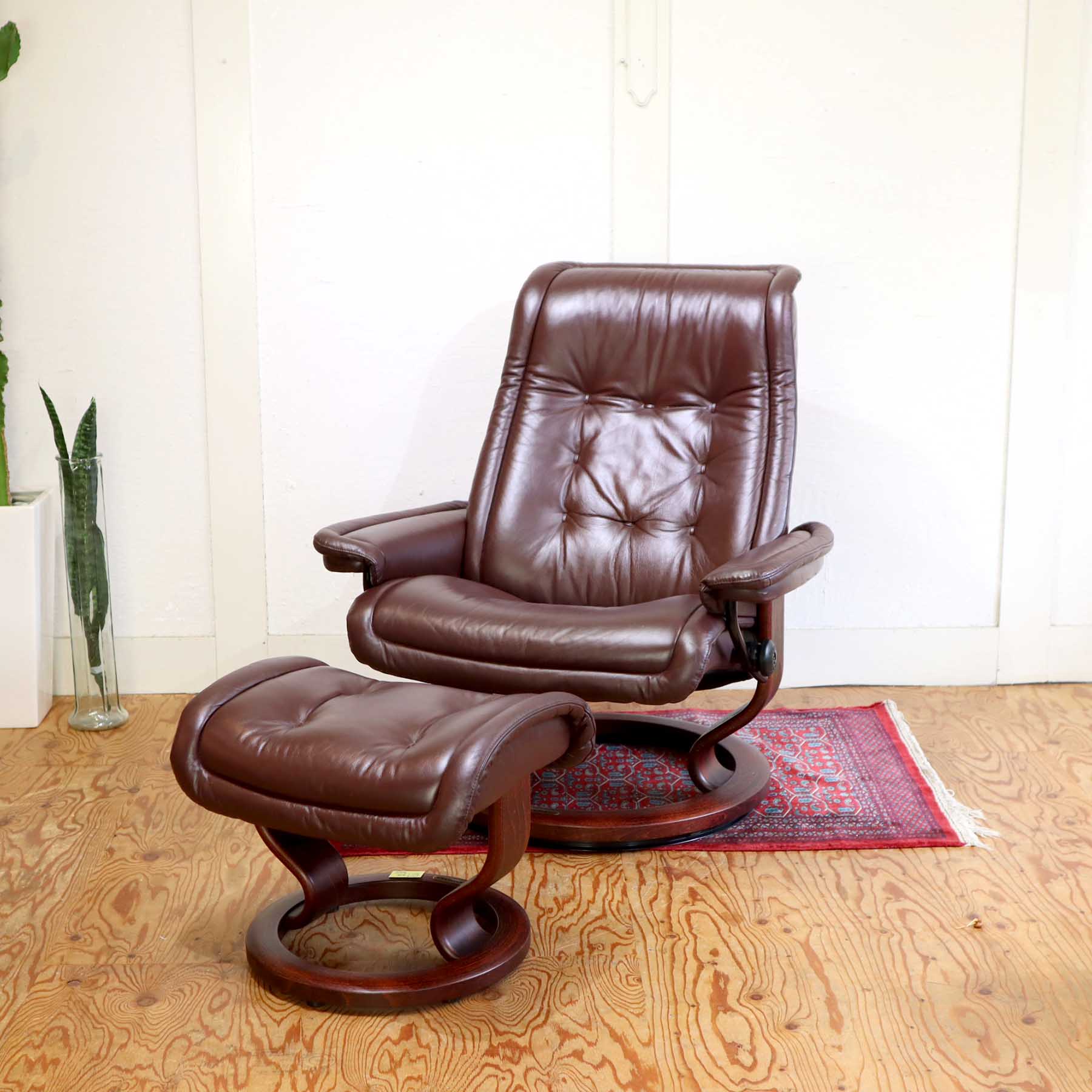 エコーネス/EKORNES ストレスレスチェア オットマン ロイヤル 本革