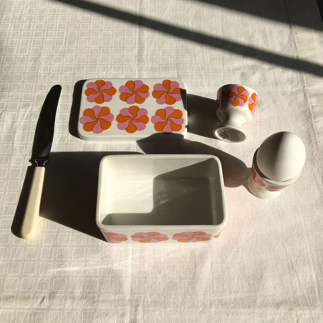 ARABIA-BUTTER EGG｜アラビア バターケース｜retro number