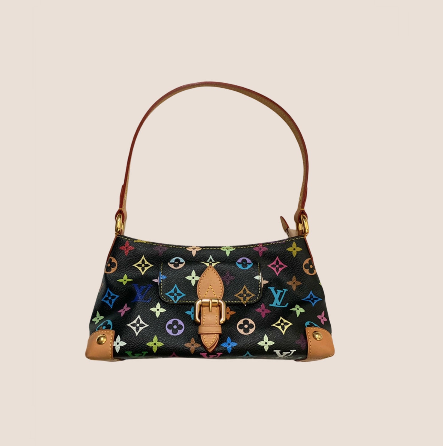 LOUIS VUITTON x TAKASHI MURAKAMI BLACK MONOGRAM ELIZA BAG – RDB